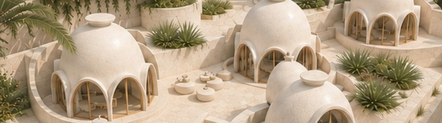 QUBA 1, 2 & 3 dome villa at Al-Quba