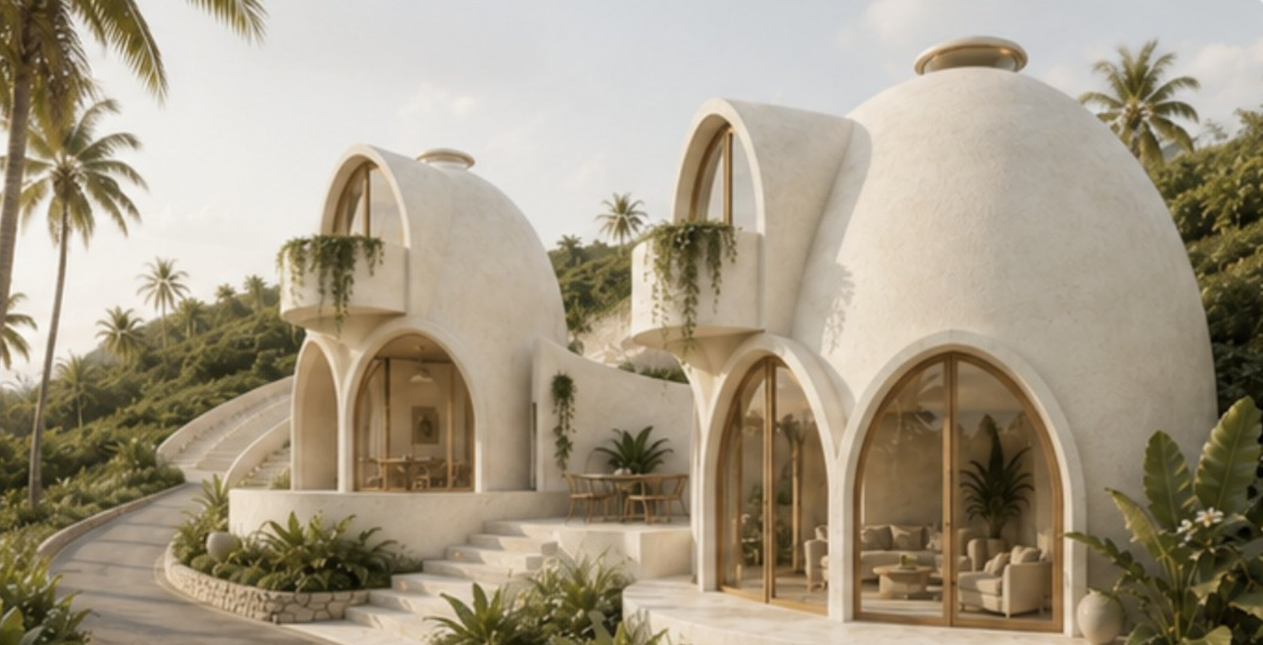 Two-storey dome sanctuary