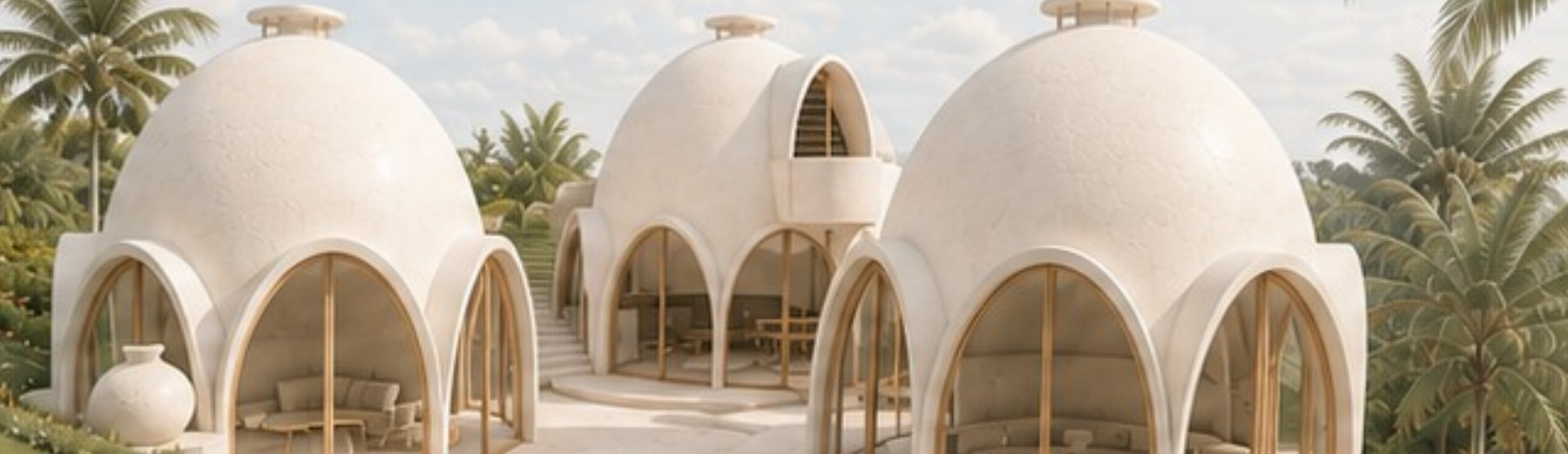 QUBA 4 dome villa at Al-Quba